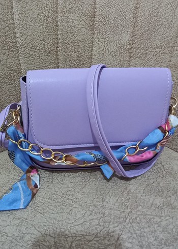 Mor Zincir Detaylı Kadın Çanta - Görsel 6