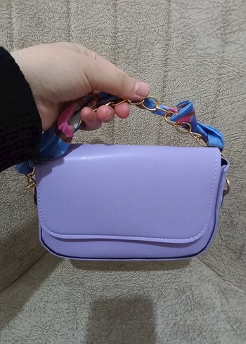 Mor Zincir Detaylı Kadın Çanta - Görsel 17