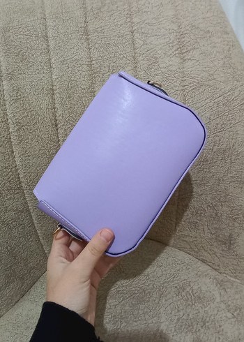 Mor Zincir Detaylı Kadın Çanta - Görsel 12