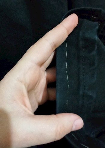 Siyah Düğmeli Kadın Denim Pantolon - Görsel 9