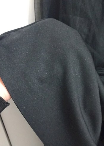 Drapeli Siyah Uzun Tütü Etek - Görsel 6