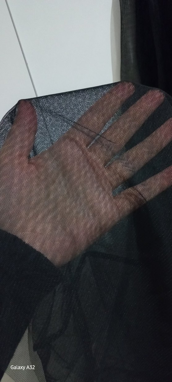 Drapeli Siyah Uzun Tütü Etek - Görsel 4