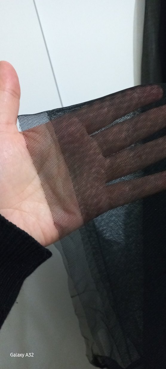 Drapeli Siyah Uzun Tütü Etek - Görsel 5