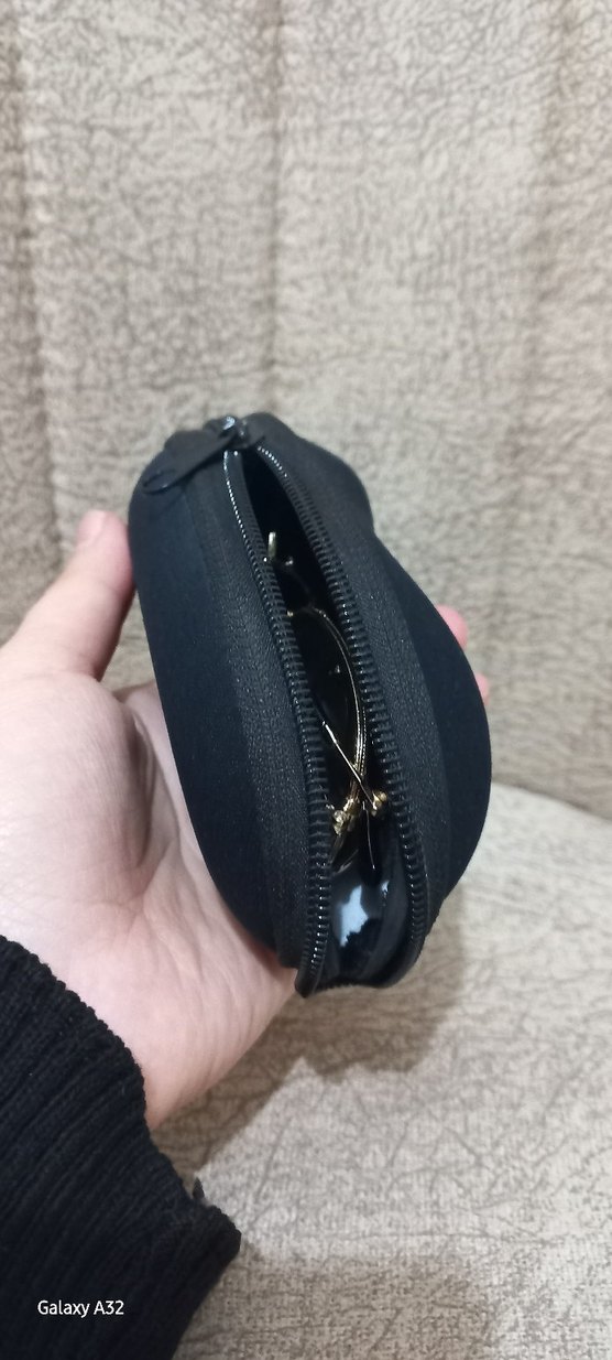 Fermuarlı Siyah Kadın Gözlük Kabı - Görsel 3