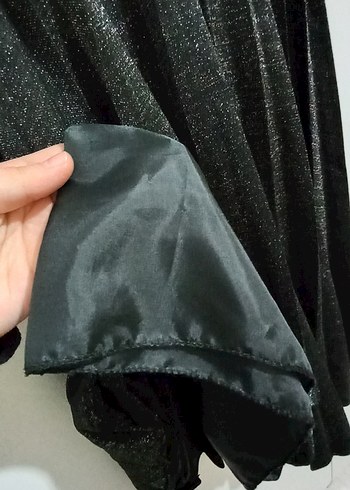 Gri Pilili Uzun Kadın Etek - Görsel 3