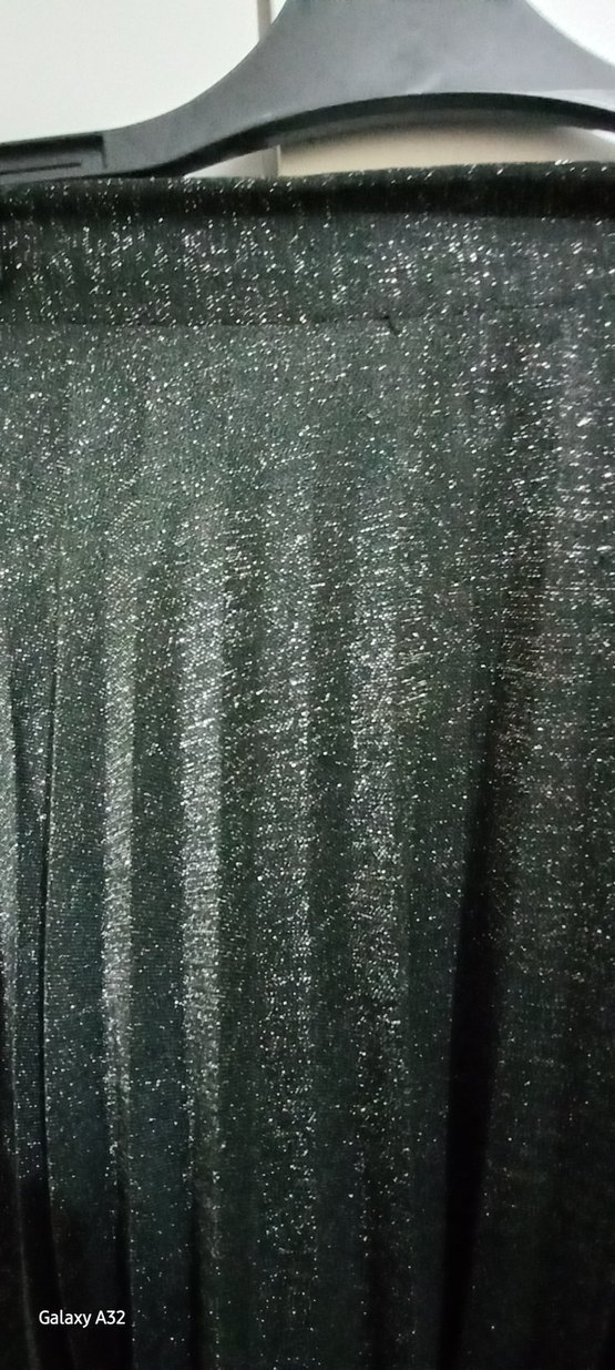 Gri Pilili Uzun Kadın Etek - Görsel 5