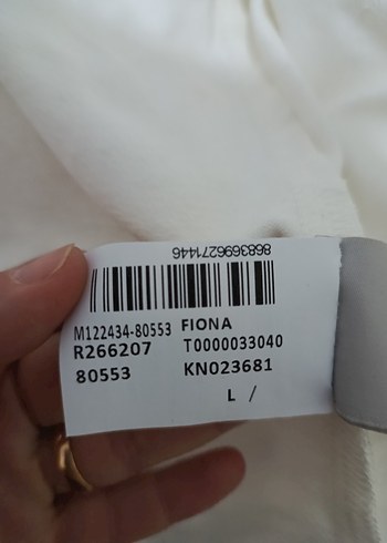 l Beden Ekru Kadın Kot Ceket
