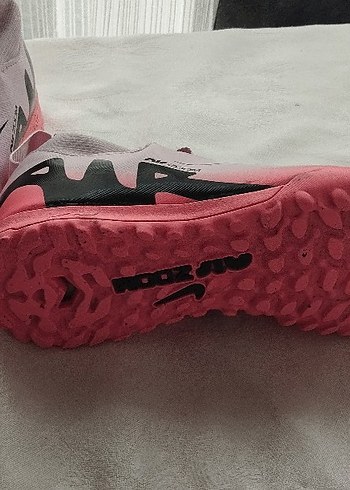 Gri-Pembe Erkek çocuk  Futbol Ayakkabısı Velcro - Görsel 4