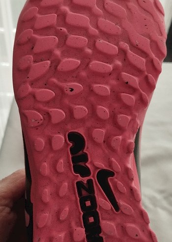 Gri-Pembe Erkek çocuk  Futbol Ayakkabısı Velcro - Görsel 3