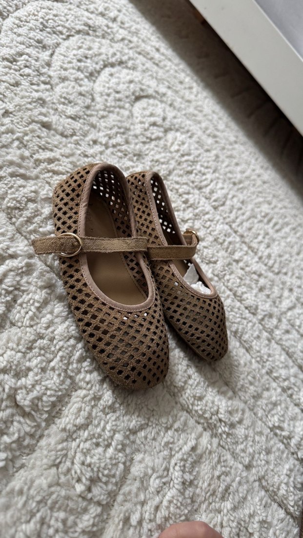 Kızlar için Toka Detaylı Kahverengi Babet - Görsel 3