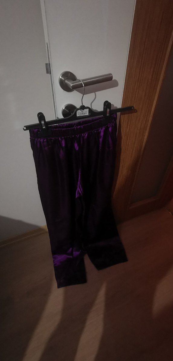 Miorre saten pijama takımı 
Mor Midi Kadın Pijama ML beden - Görsel 3