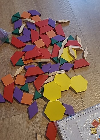 Ahşap Tangram Zeka Blokları 125 Parça - Görsel 4