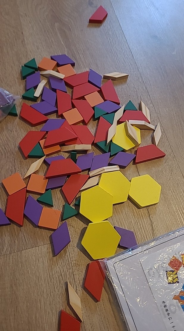Ahşap Tangram Zeka Blokları 125 Parça - Görsel 4