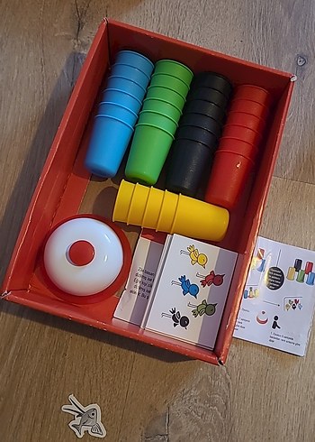 Renkli Bardaklı Eğitim Oyunu Seti - Görsel 3