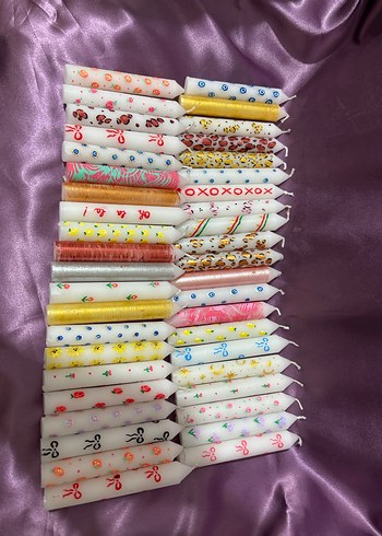 Desenli Mum Seti - Görsel 2