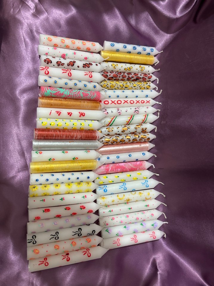 Desenli Mum Seti - Görsel 2