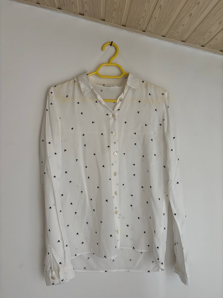 Beyaz Palmiye Gömlek - Görsel 2