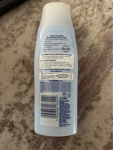 Nivea Nivea 2si birarada yüz temizleme&tonik