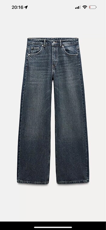 Zara taşlı jean