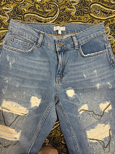 34 Beden mavi Renk Twist jean