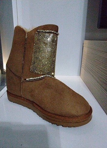 36 Beden kahverengi Renk Ugg model bot 