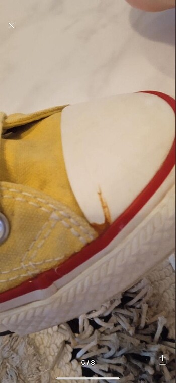 37 Beden 37 no sarı converse
