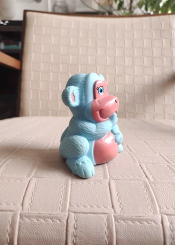 Pastel Mavi Maymun Figürü
