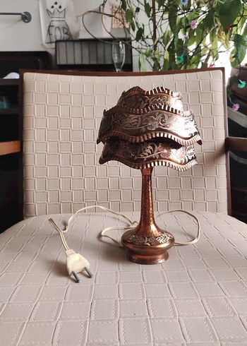 American Vintage Bakır Antika Lamba