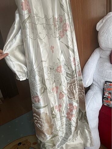 Vintage saten perde