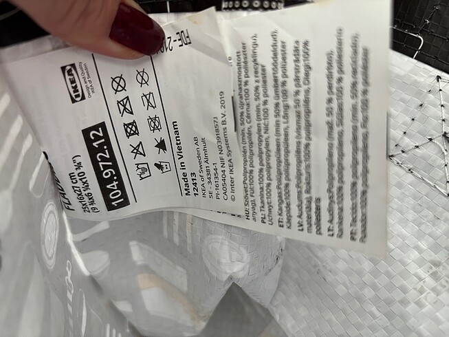 Beden çeşitli Renk Ikea Yemek Çantası