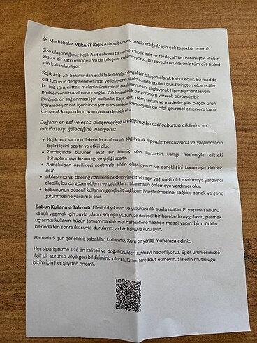  Beden Kojik Asit Sabunu