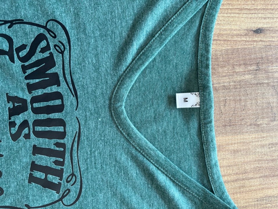 Yeşil Bohem T-shirt, Kısa Kollu, Baskılı - Görsel 2