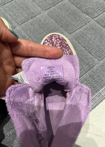 Kız Çocuk Mor Parlak Spor Ayakkabı - Görsel 5