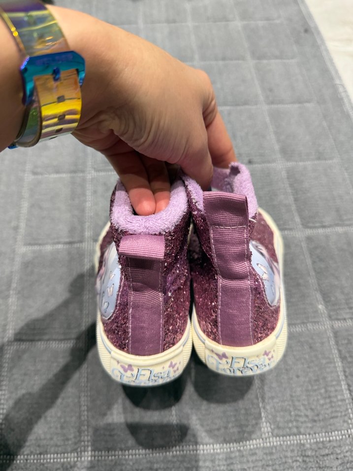 Kız Çocuk Mor Parlak Spor Ayakkabı - Görsel 3
