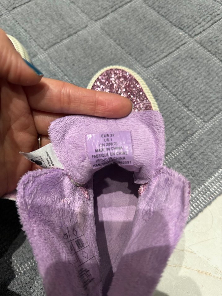 Kız Çocuk Mor Parlak Spor Ayakkabı - Görsel 5