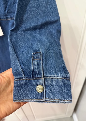 Kız Çocuk Denim Gömlek Uzun Kollu - Görsel 3