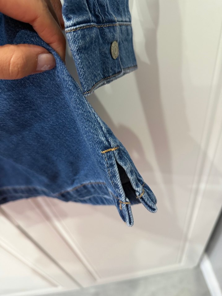 Kız Çocuk Denim Gömlek Uzun Kollu - Görsel 4