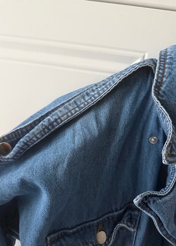 Kadın Mavi Denim Uzun Tulum - Görsel 3