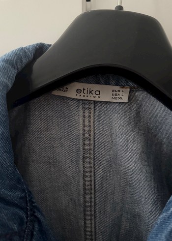 Kadın Mavi Denim Uzun Tulum - Görsel 4