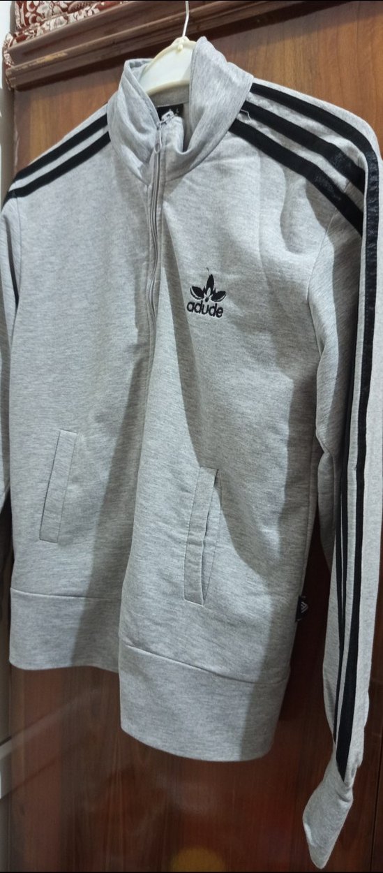 Gri Fermuarlı kadın Sweatshirt - Görsel 2