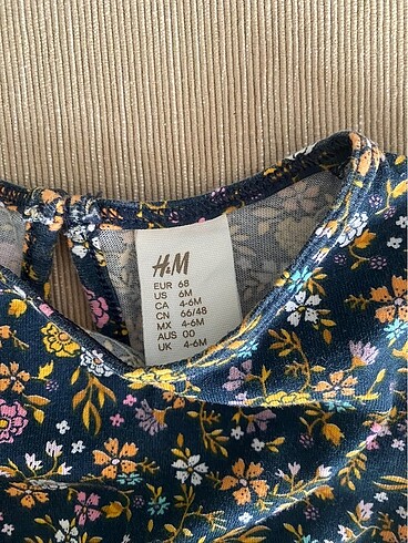 3-6 Ay Beden H&M 6 Ay Elbise