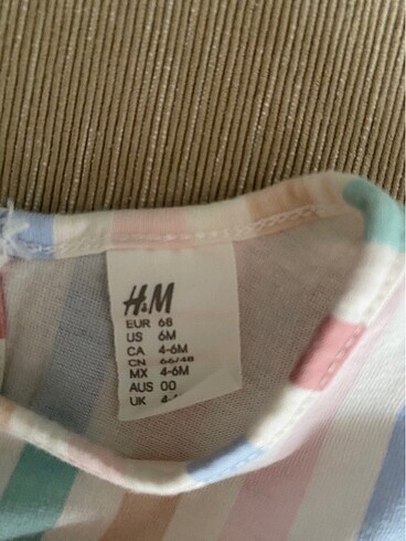 3-6 Ay Beden H&M Bebek Elbise