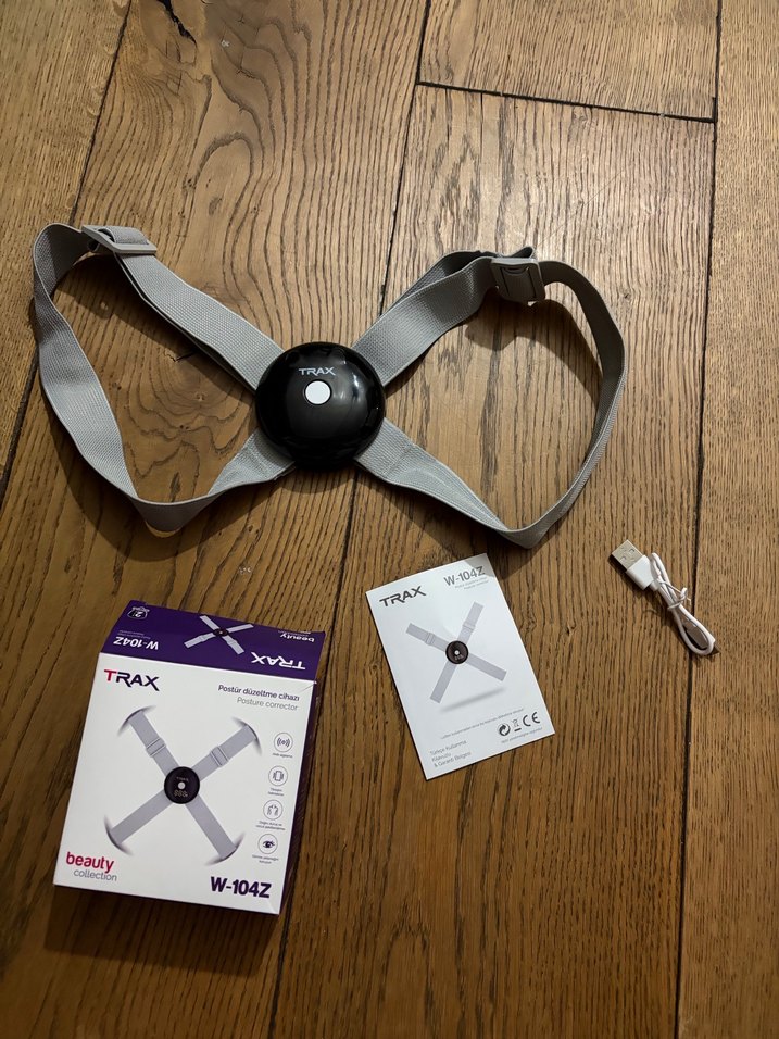 TRAX titreşimli postür düzelme cihazı dik durüş gambur engeller - Görsel 5