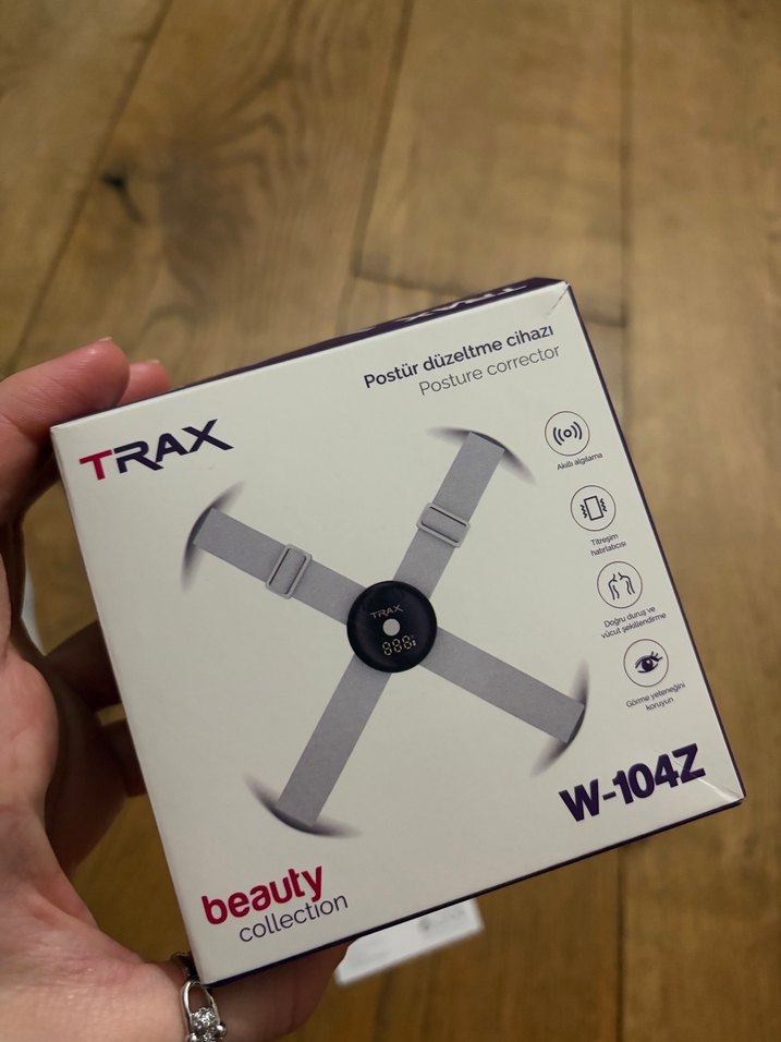 TRAX titreşimli postür düzelme cihazı dik durüş gambur engeller - Görsel 4