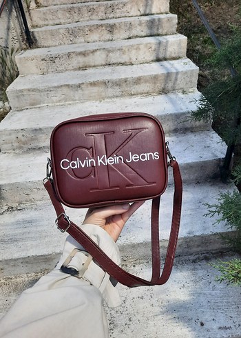 Bordo Calvin Klein Çapraz Çanta