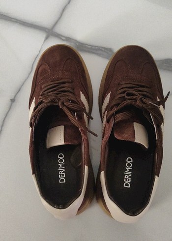 Derimod Kahverengi Suet Sneaker