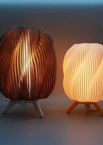 Bej Modern Tasarım Masa Lambası - Görsel 2