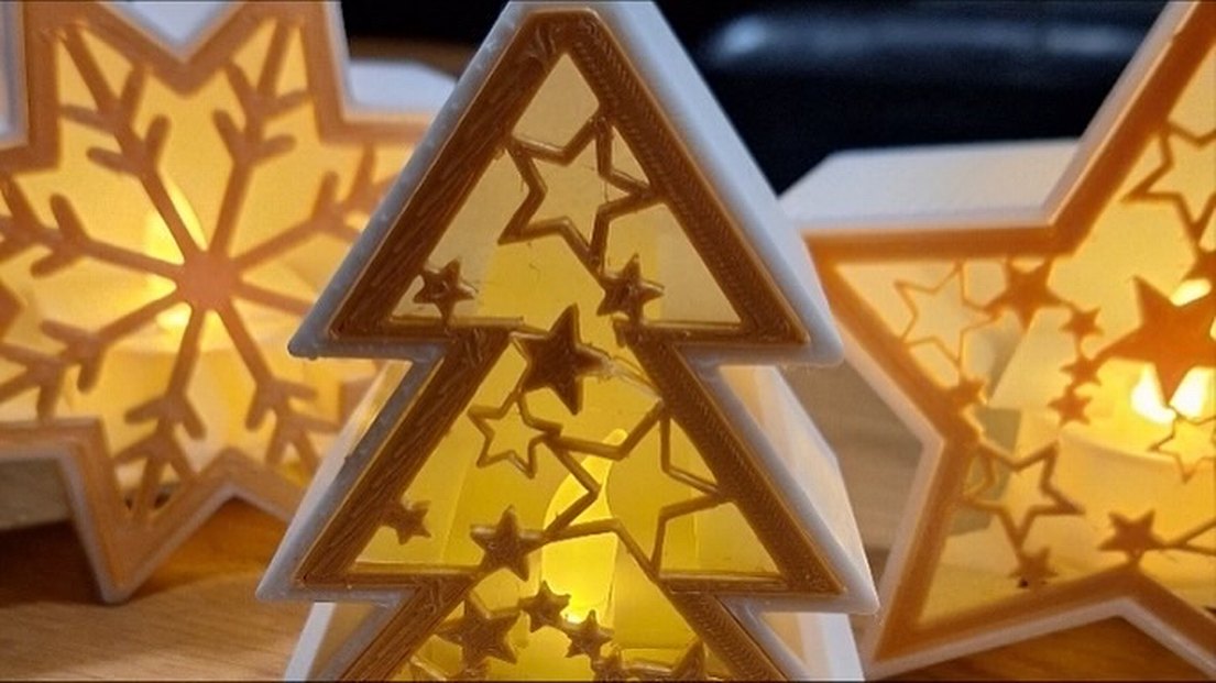 Bej Renkli Işıklı Mum ve Mumluk Seti - Görsel 2