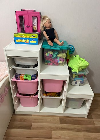 Pastel Pembe Çocuk Rafı PINGOO