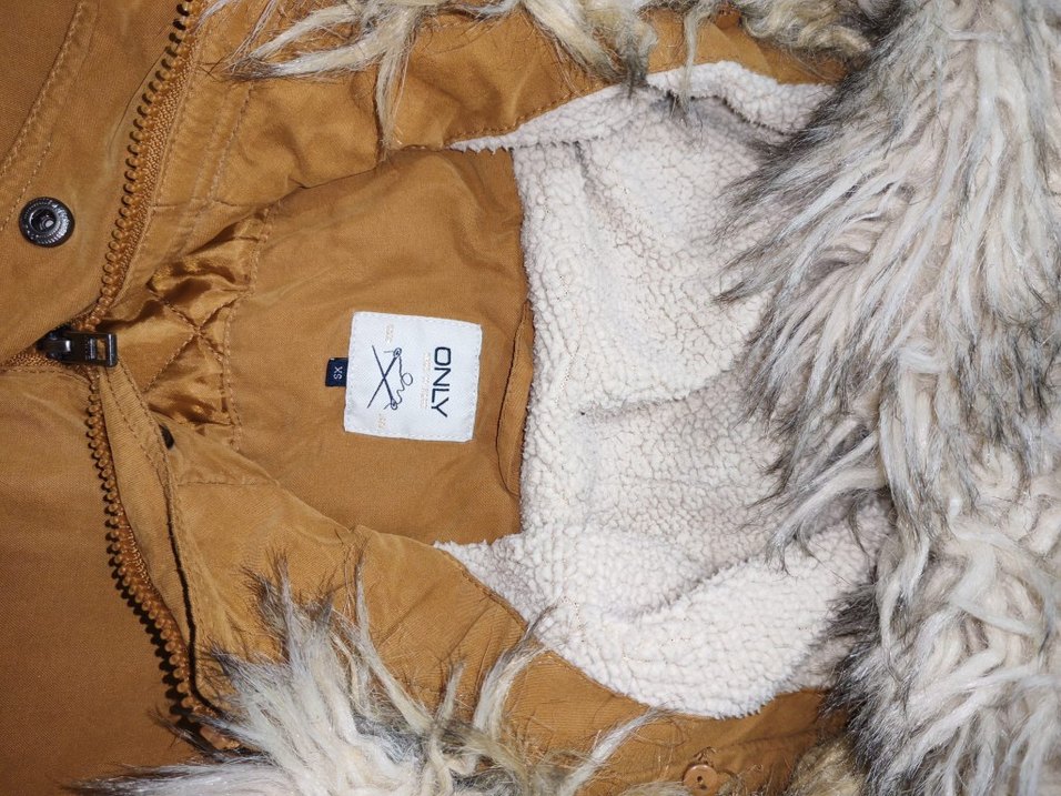 Kahverengi Kürklü Kadın Mont - Görsel 2